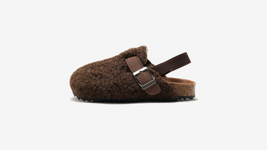 Comfortabele Instappers voor Kinderen van Schapenvacht - Beige/Bruin, Maat 20-34, Antislip en Ademend Design 0